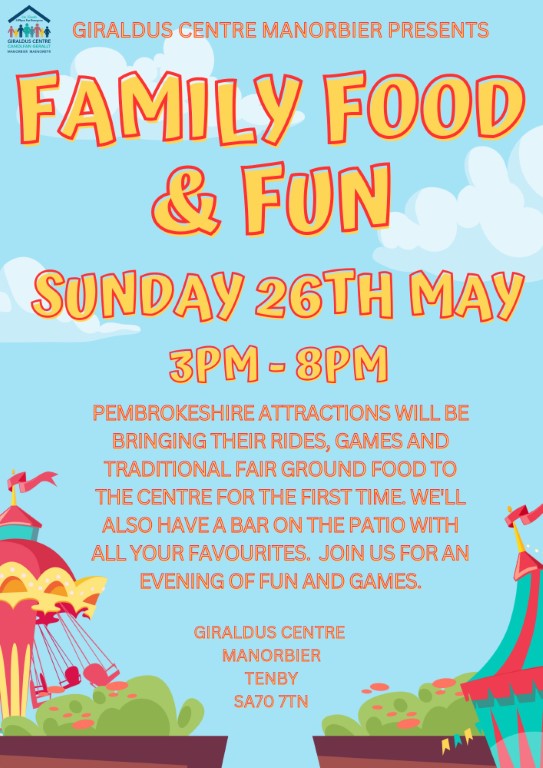 Family Food & Fun at the Giraldus Centre Manorbier