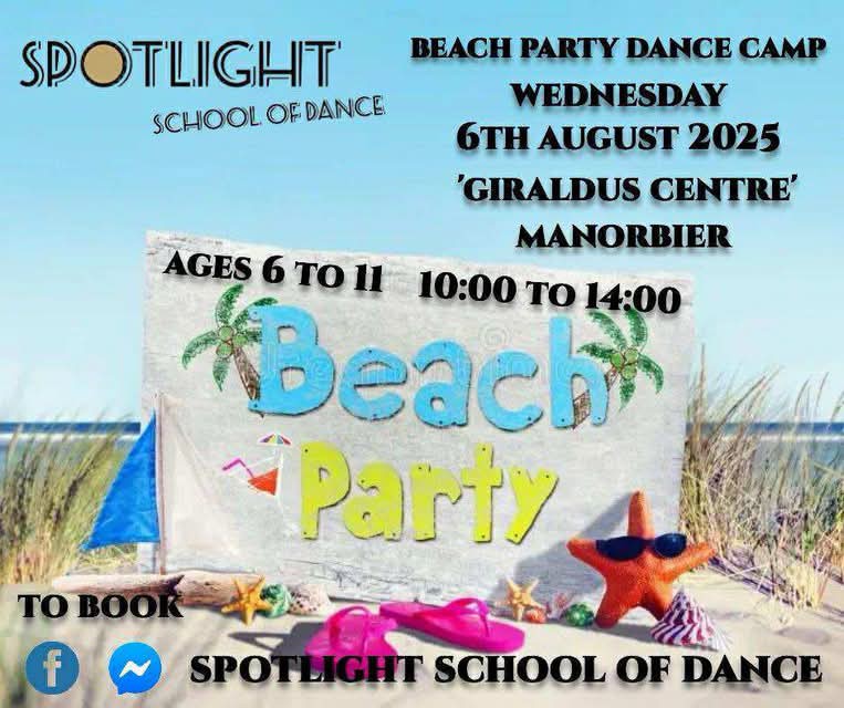 Beach Party Dance Camp at Giraldus Centre Manorbier